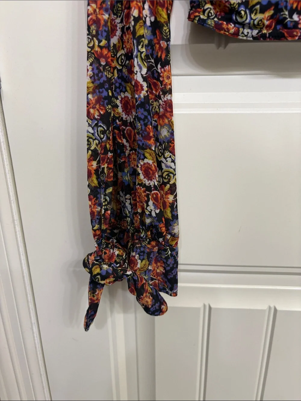 Free People‎ all dolled up floral cropped blouse Size Medium